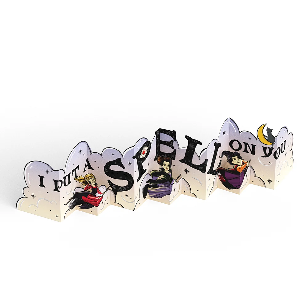 Lovepop Disney Hocus Pocus I Put a Spell on You Loooooong Card (Expands to 2 feet) Cream - Image 3