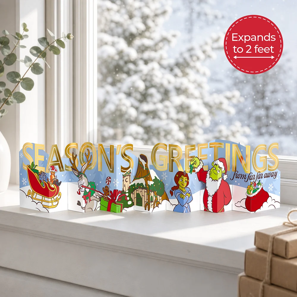 Lovepop Shrek Season's Greetings Loooooong Card (Expands to 2 feet)