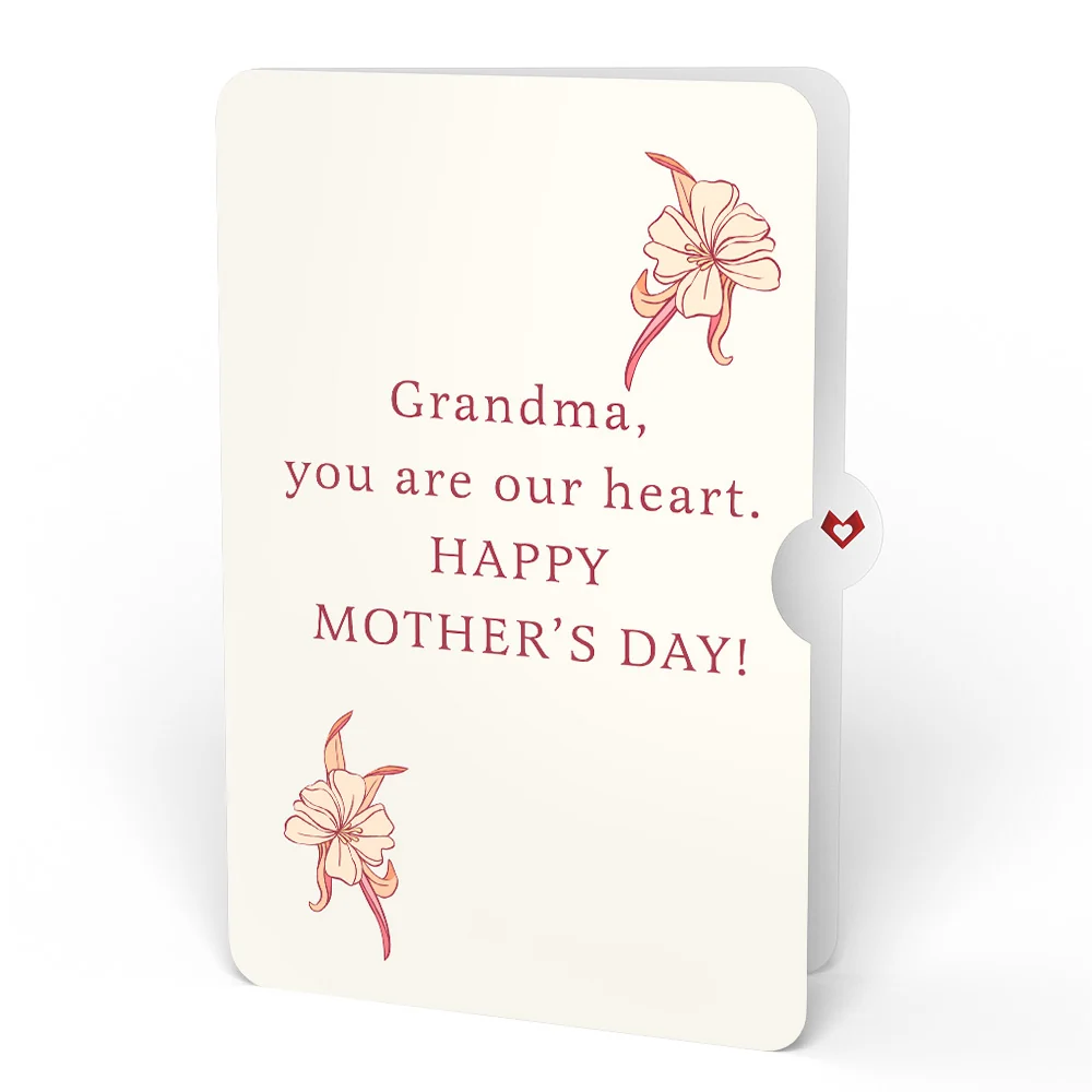 Lovepop Orchid Mother's Day Bouquet and You Are Our Heart Sentiment Set for Grandma Vase - Image 4