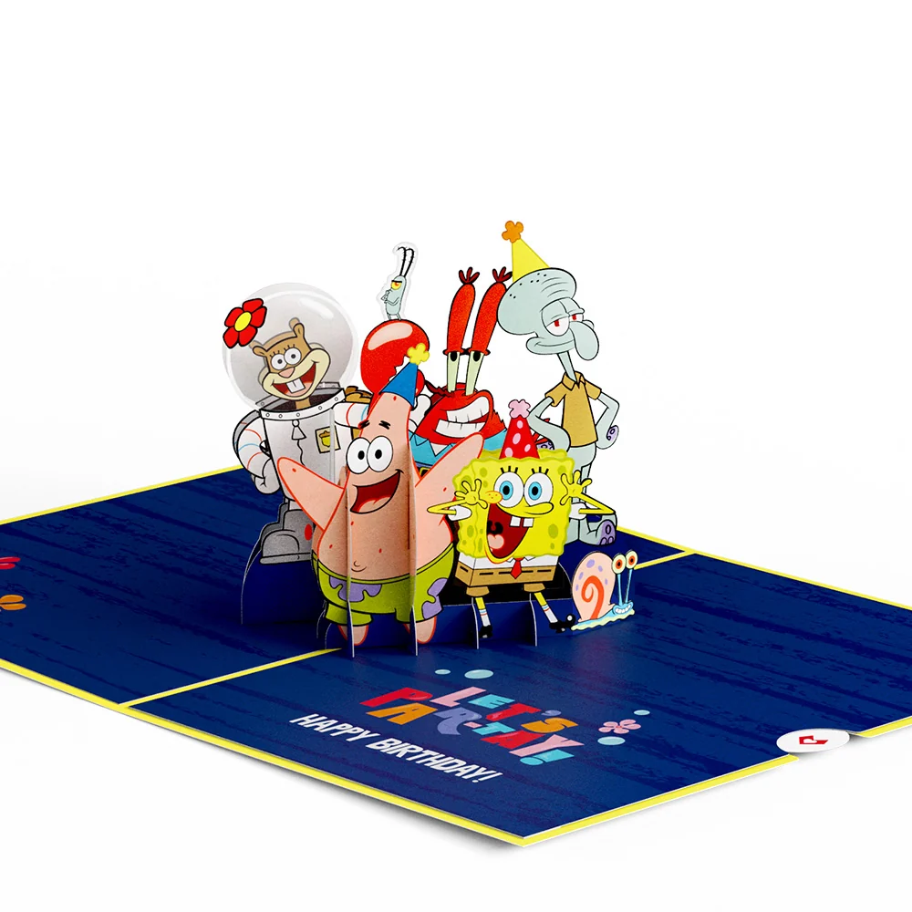 Lovepop SpongeBob SquarePants Let’s Par-Tay Birthday Pop-Up Card - Image 4