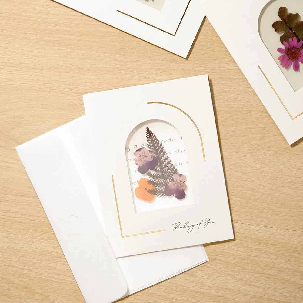 Lovepop Garden Bloom (Assorted 12-Pack) – Petal Pressed ‘Thinking of You’ Notecards - Image 4