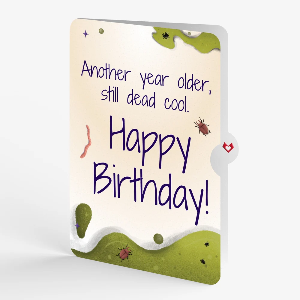 Lovepop Keep it Creepy Halloween Skull Music and Light Pop-Up Card and Still Dead Cool Birthday Sentiment Set Candle - Image 4