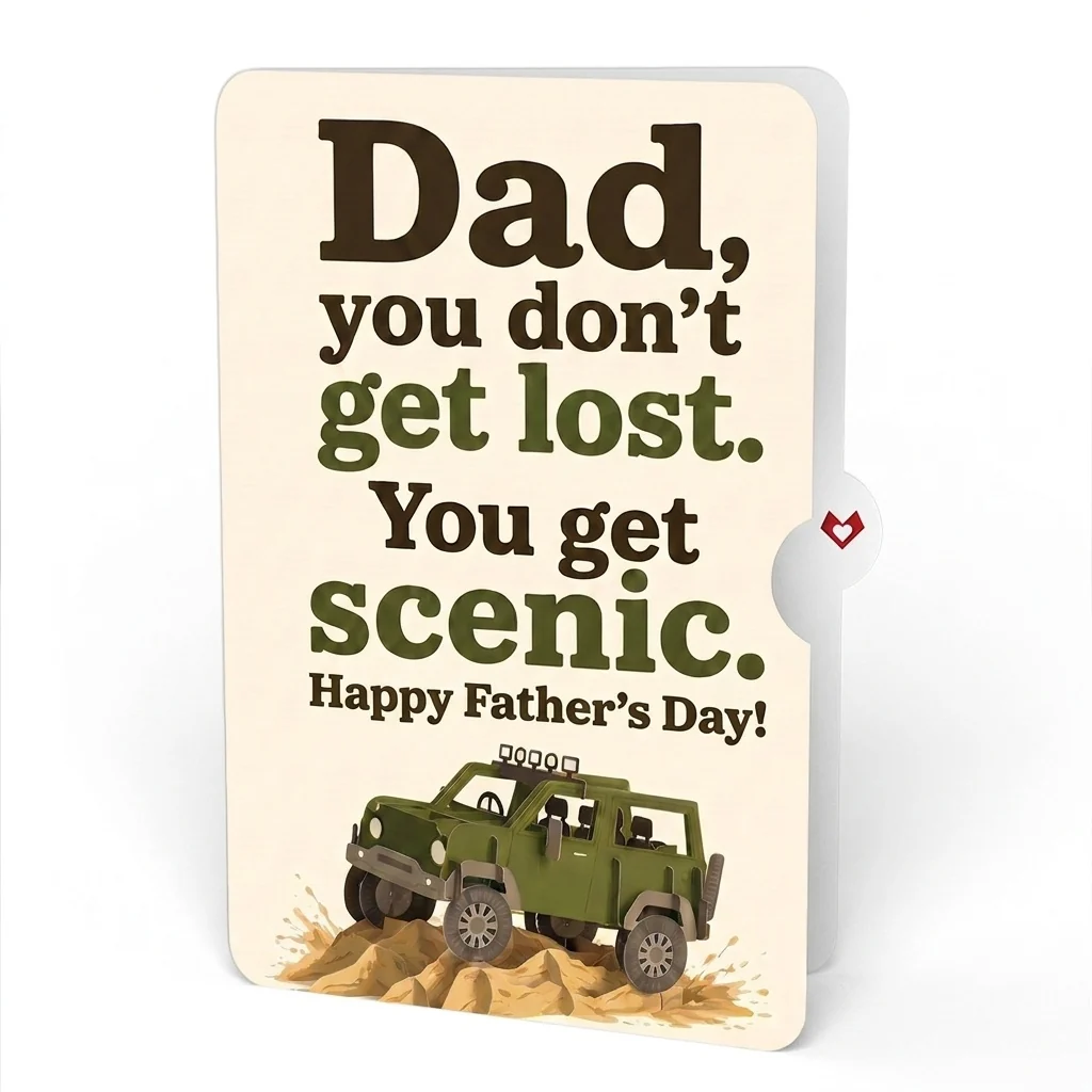 Lovepop Off-Road Adventure Father's Day Pop-Up Card and Sentiment Set for Dad Rack - Image 4