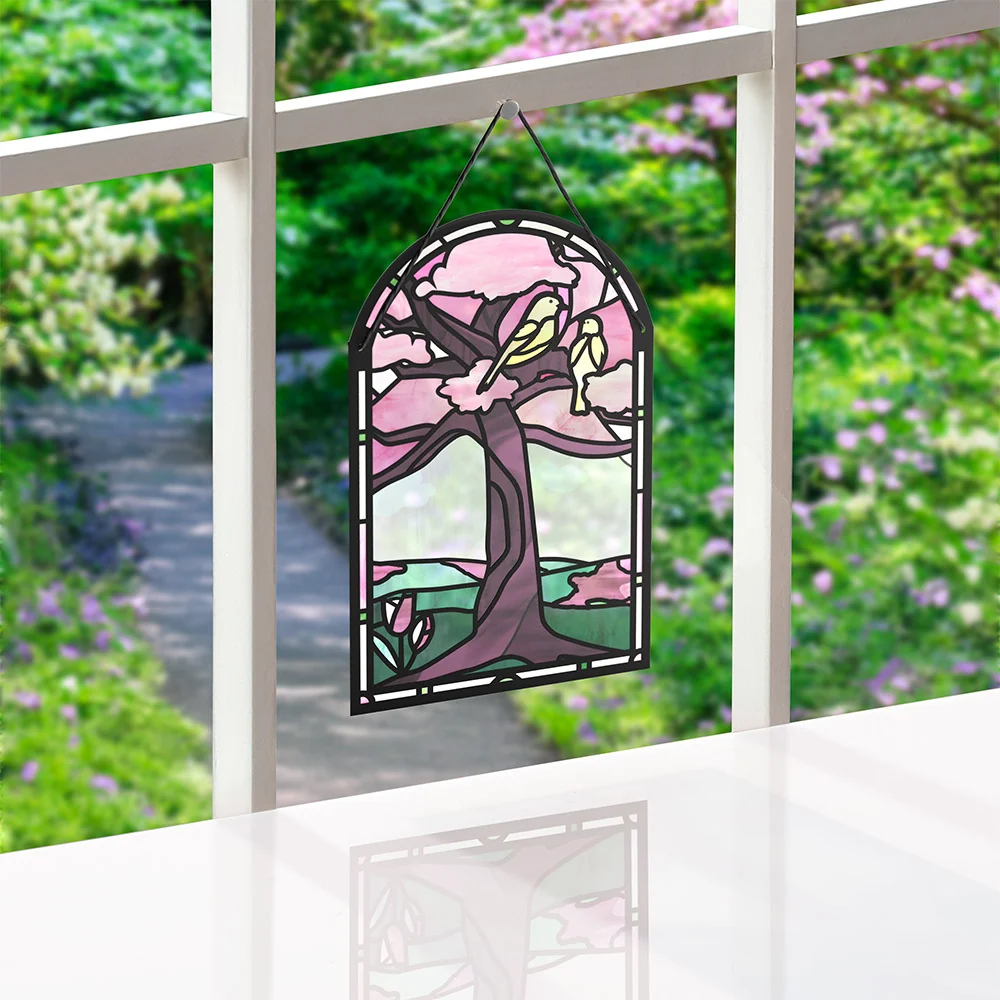 Lovepop You Brighten My World Birds Suncatcher Card
