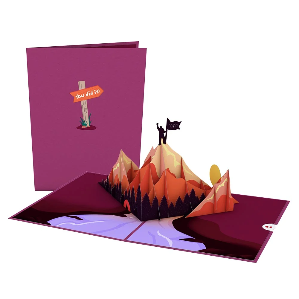 Lovepop You Did It Mountains Pop-Up Card