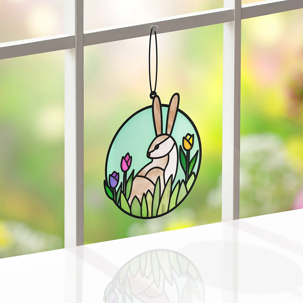 Lovepop Springtime Bunny Suncatcher Card