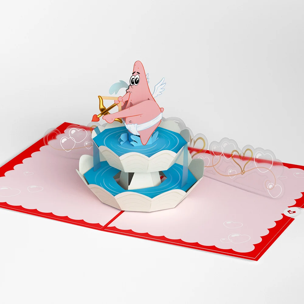 Lovepop SpongeBob SquarePants Patrick Star Hooked On You Pop-Up Card - Image 3