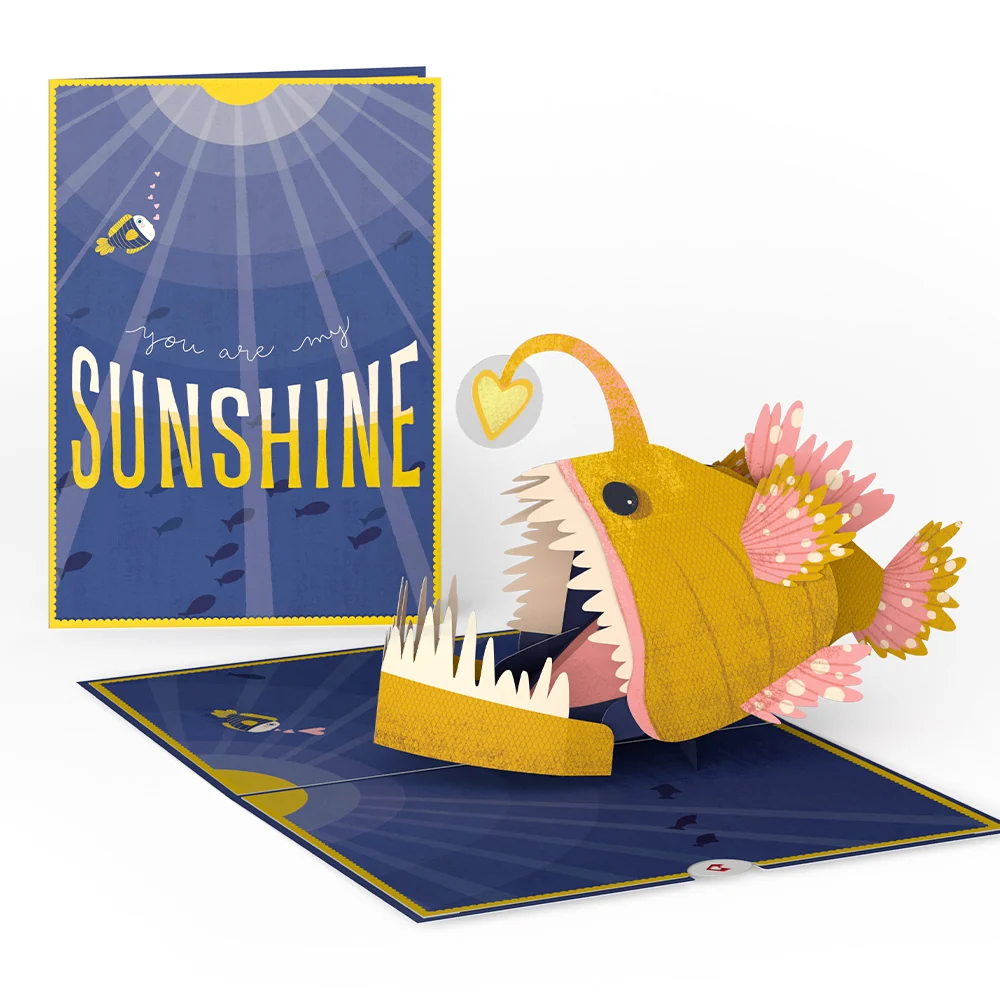 Lovepop You Are My Sunshine Anglerfish Pop-Up Card - Image 2