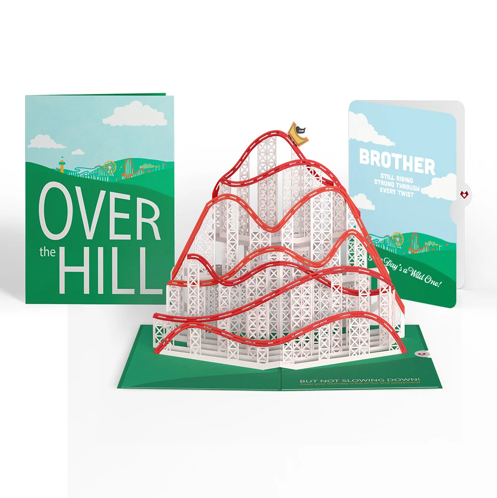 Lovepop Over the Hill Birthday Pop-Up Card and Sentiment Set for Brother