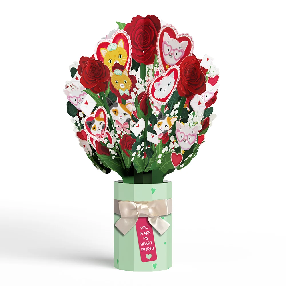 Lovepop You Make My Heart Purr Cat Bouquet - Image 3