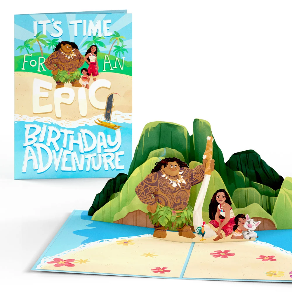 Lovepop Disney's Moana 2 Epic Birthday Pop-Up Card