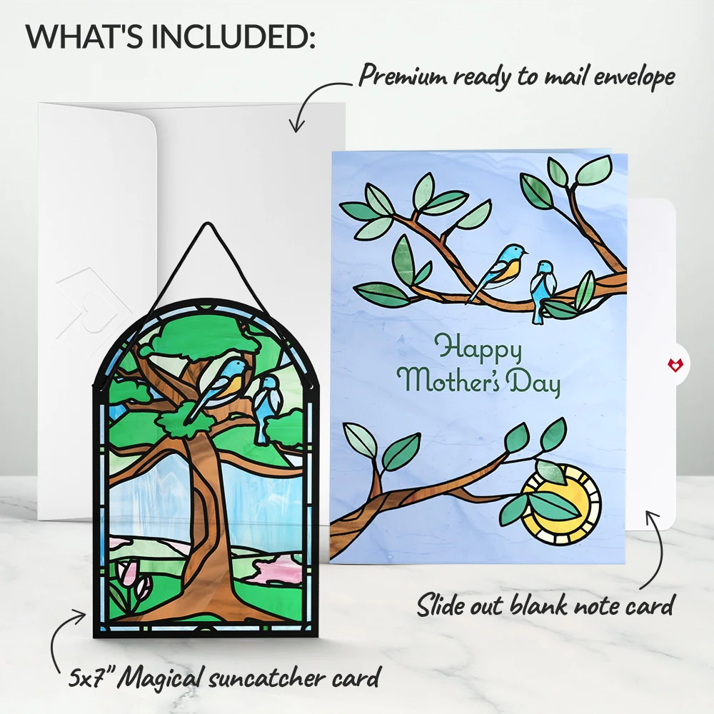 Lovepop Happy Mother's Day Robins Suncatcher Card - Image 6