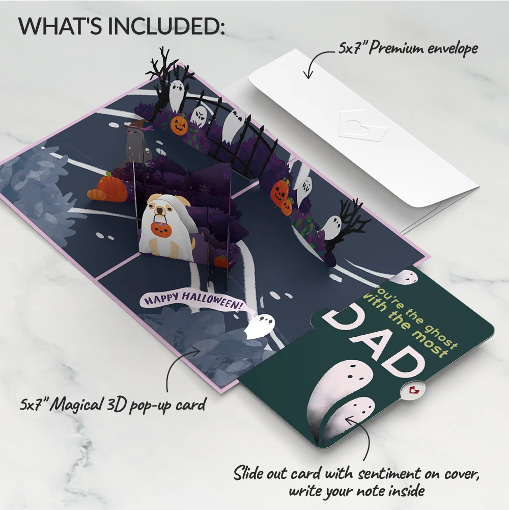 Lovepop 'Oohh, Spooky' Halloween Pop-Up Card and Sentiment Set for Dad - Image 2