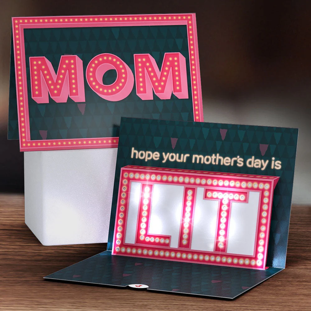 Lovepop Hope Your Mother's Day Is Lit Light-Up Pop-Up Card