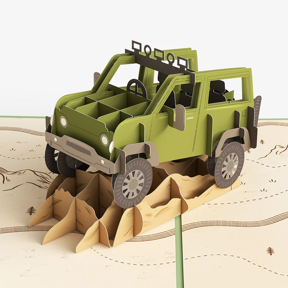 Lovepop Off-Road Adventure Birthday Pop-Up Card and Sentiment Set - Image 3