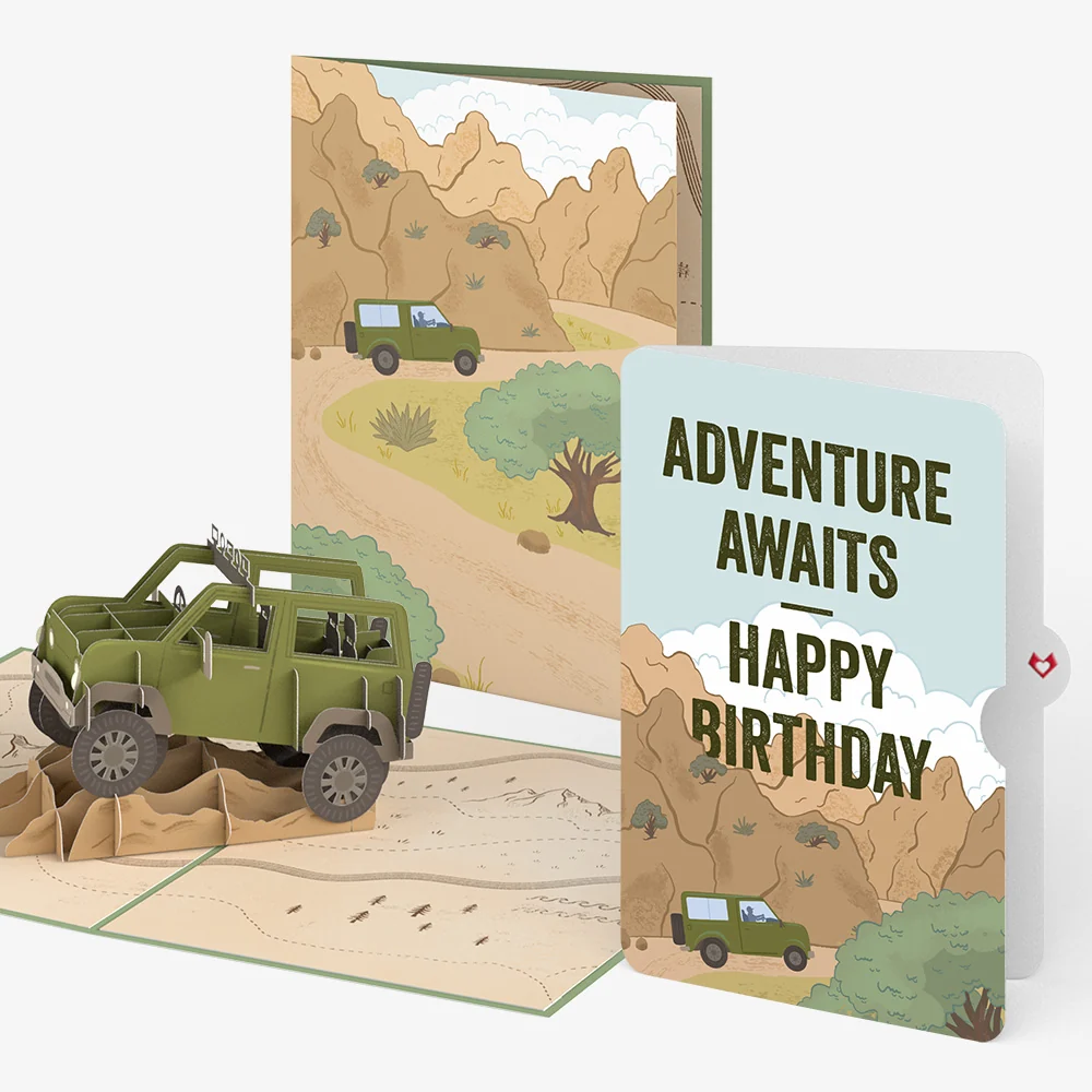 Lovepop Off-Road Adventure Birthday Pop-Up Card and Sentiment Set