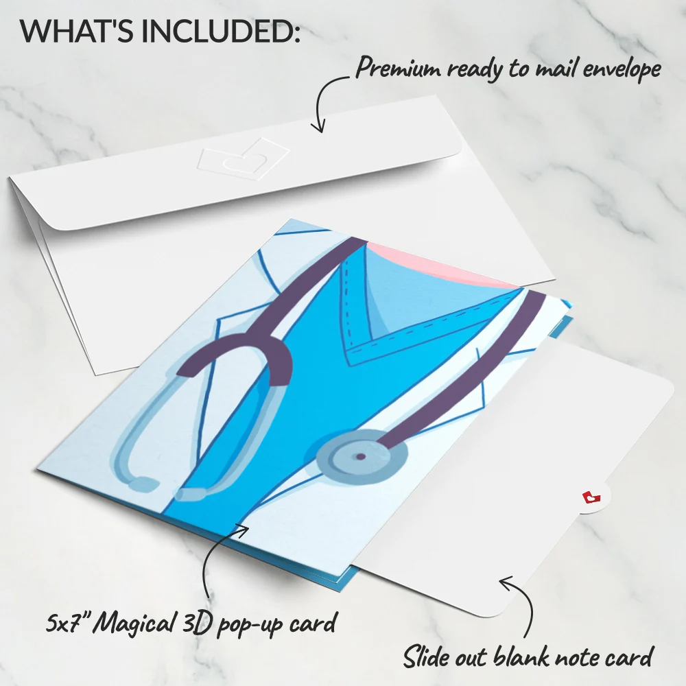 Lovepop Doctor Pop-Up Card Scrub - Image 5