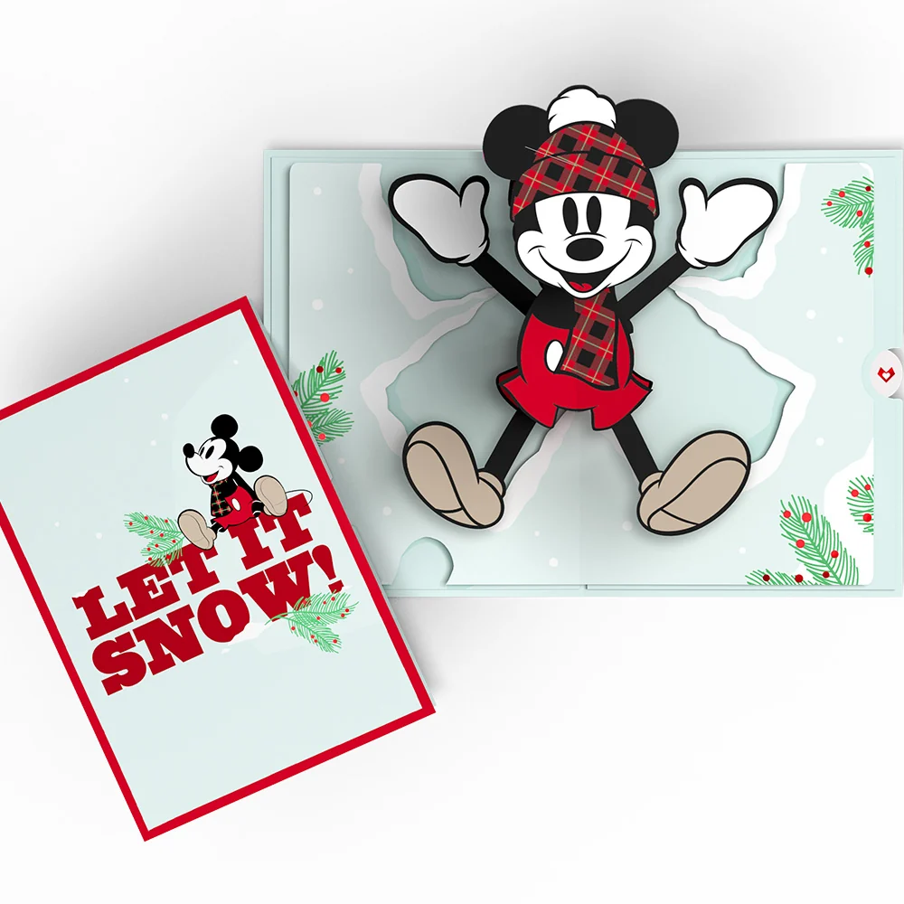 Lovepop Disney's Mickey Mouse Let It Snow Pop-Up Card