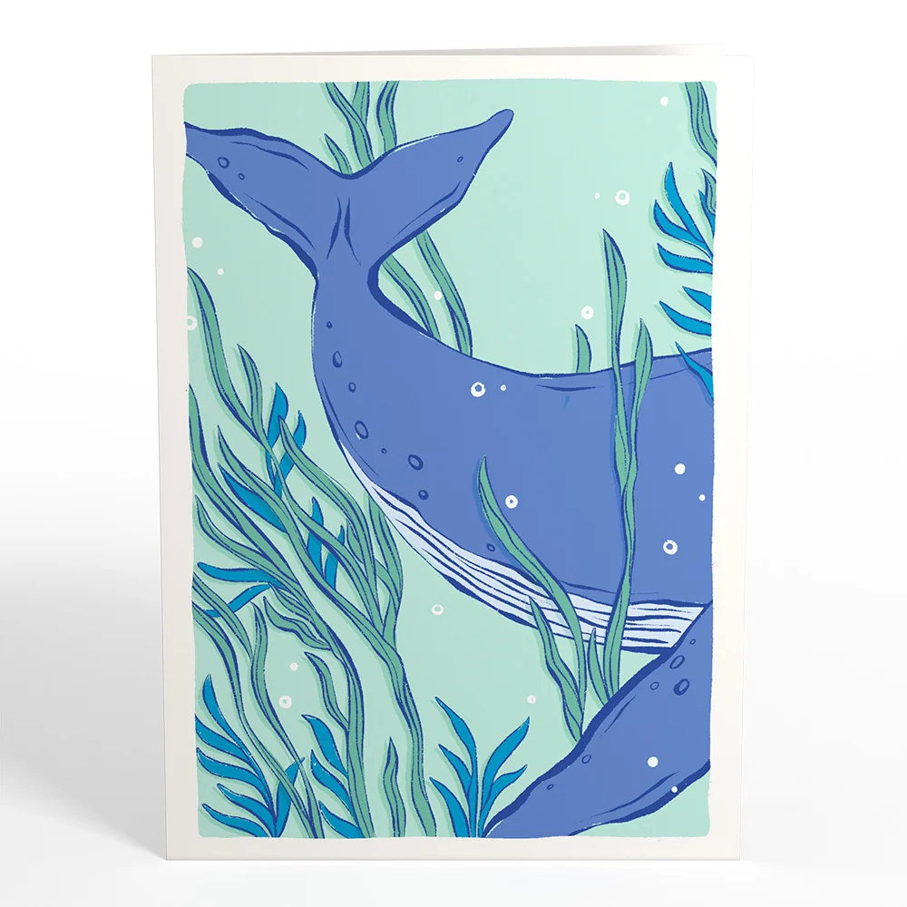 Lovepop Whale Beneath the Waves Pop-Up Card - Image 4
