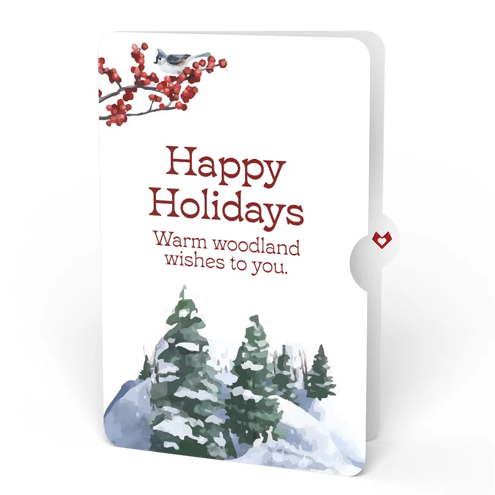 Lovepop Woodland White Christmas Pop-Up Card and Warm Woodland Sentiment Set - Image 4
