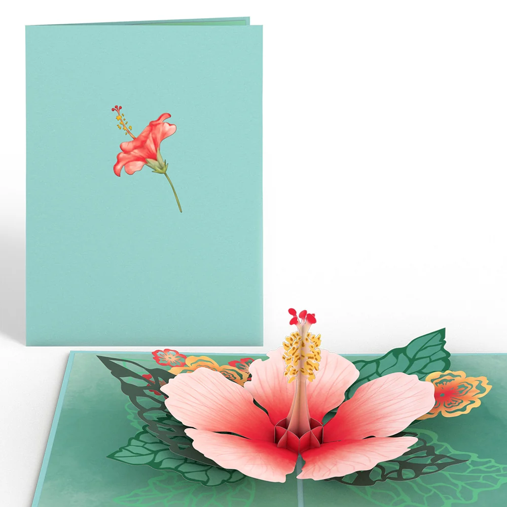 Lovepop Hibiscus Bloom Pop-Up Card