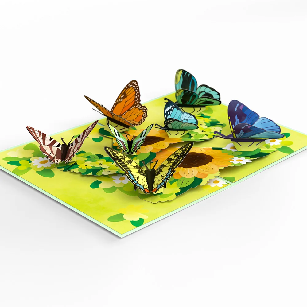Lovepop Sunflower Butterflies Pop-Up Card - Image 3
