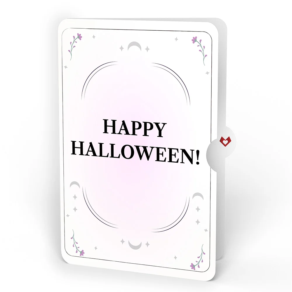 Lovepop Mystic Black Cat Halloween HeartFelt Charm Card and Moonlit Florals Sentiment Set - Image 4
