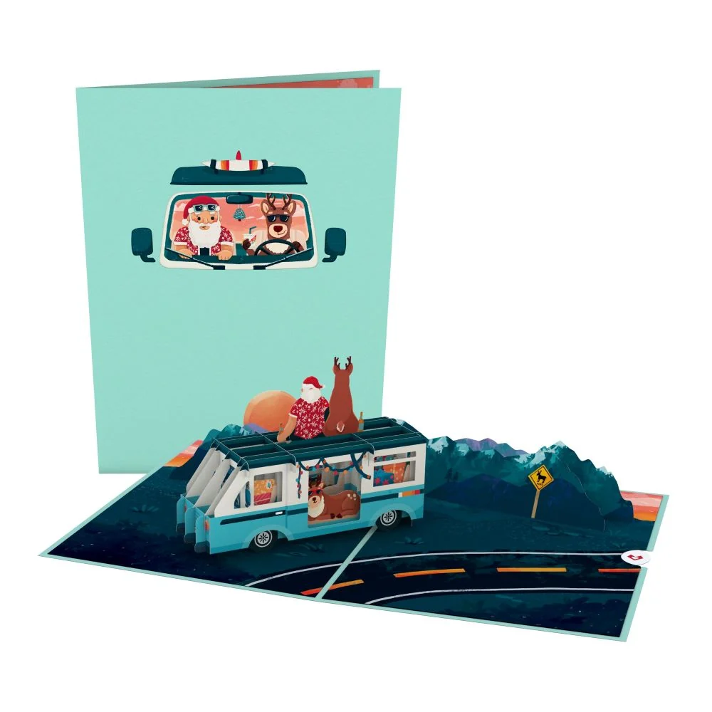 Lovepop Wandering Santa Pop-Up Card