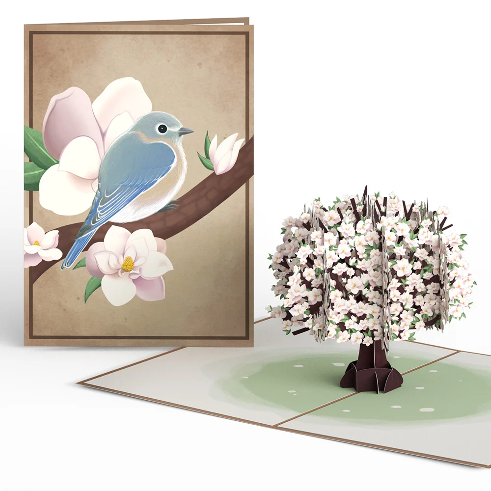 Lovepop Pink Magnolia Tree Pop-Up Card