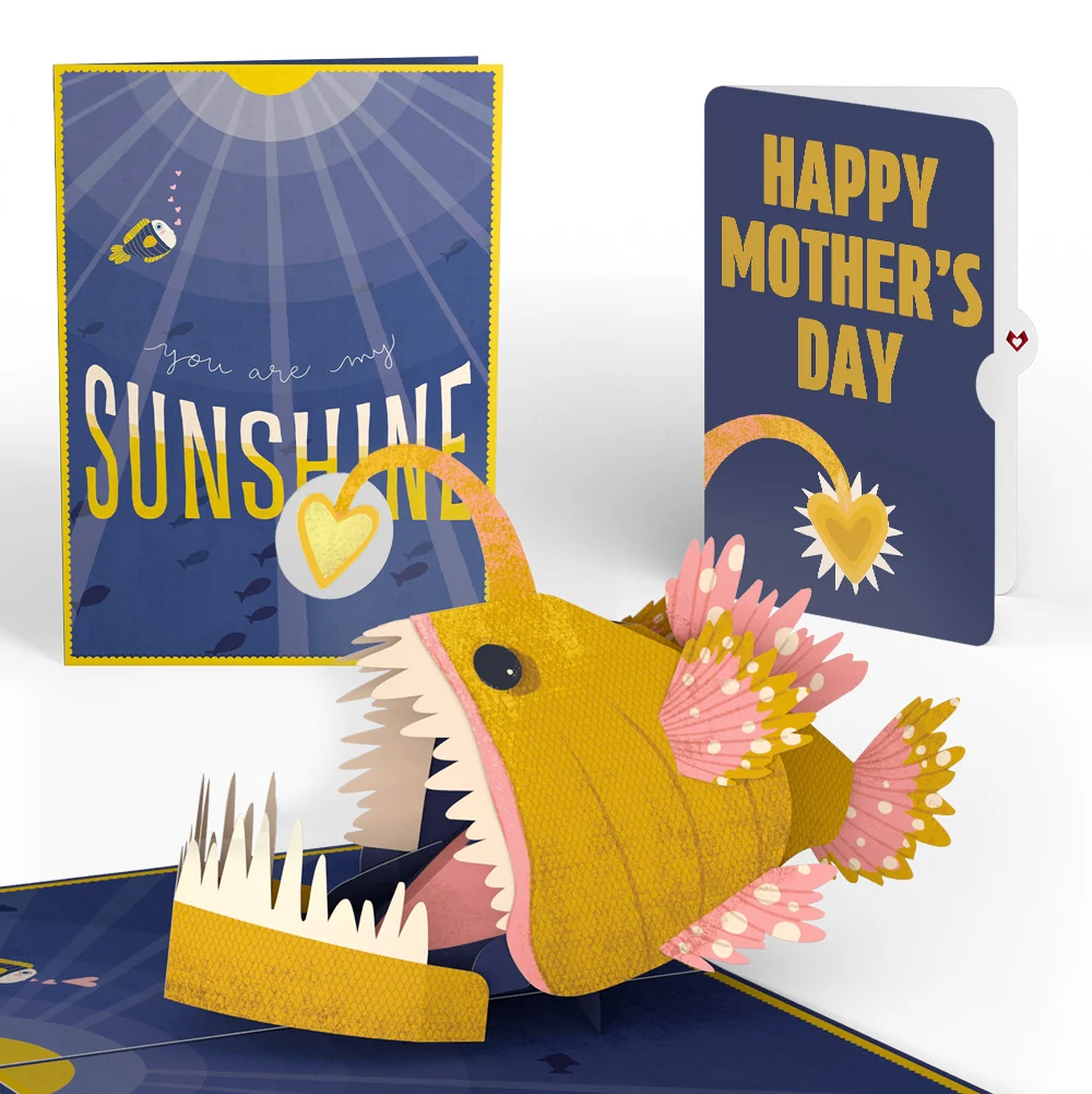 Lovepop You Are My Sunshine Anglerfish Mother's Day Pop-Up Card and Sentiment Set