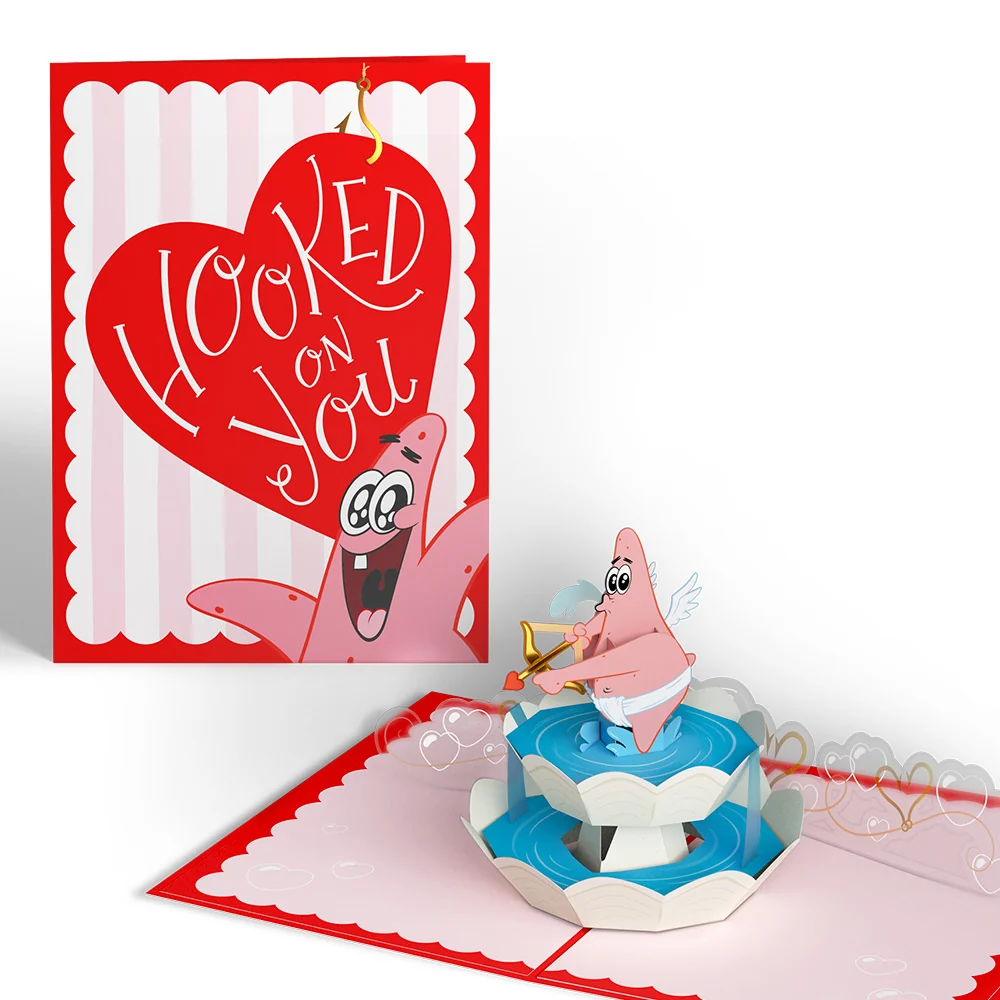 Lovepop SpongeBob SquarePants Patrick Star Hooked On You Pop-Up Card