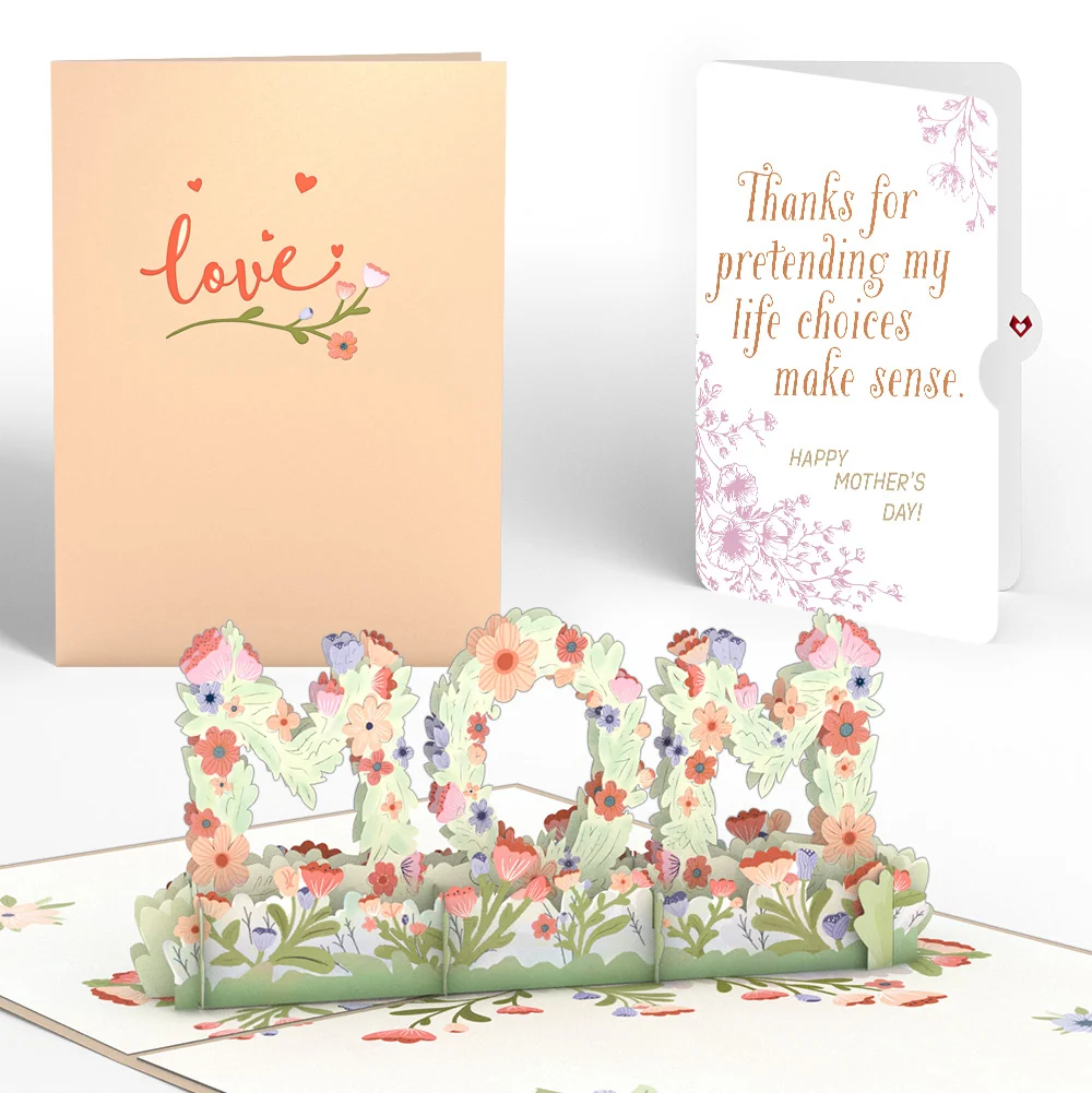 Lovepop Floral Mom Mother’s Day Pop-Up Card and Sentiment Set for Mom