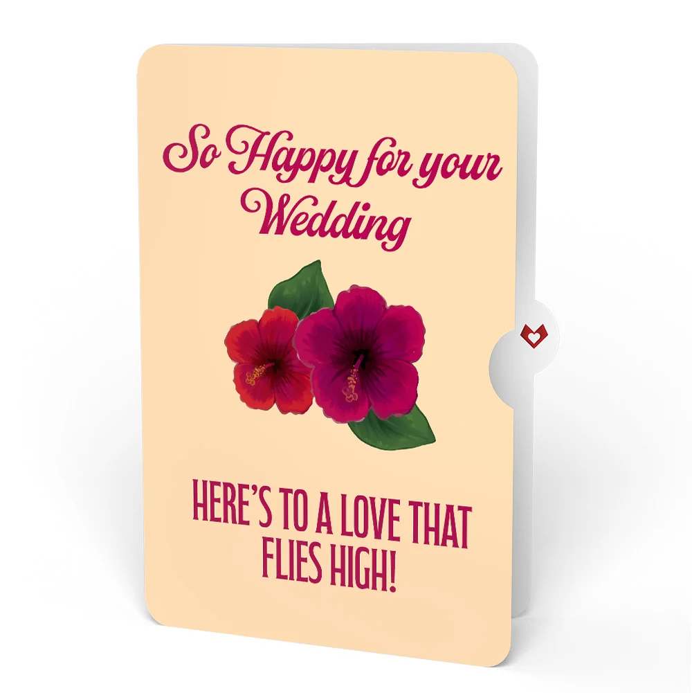 Lovepop Rainforest Toucan Wedding Pop-Up Card and Hibiscus Sentiment Set - Image 4