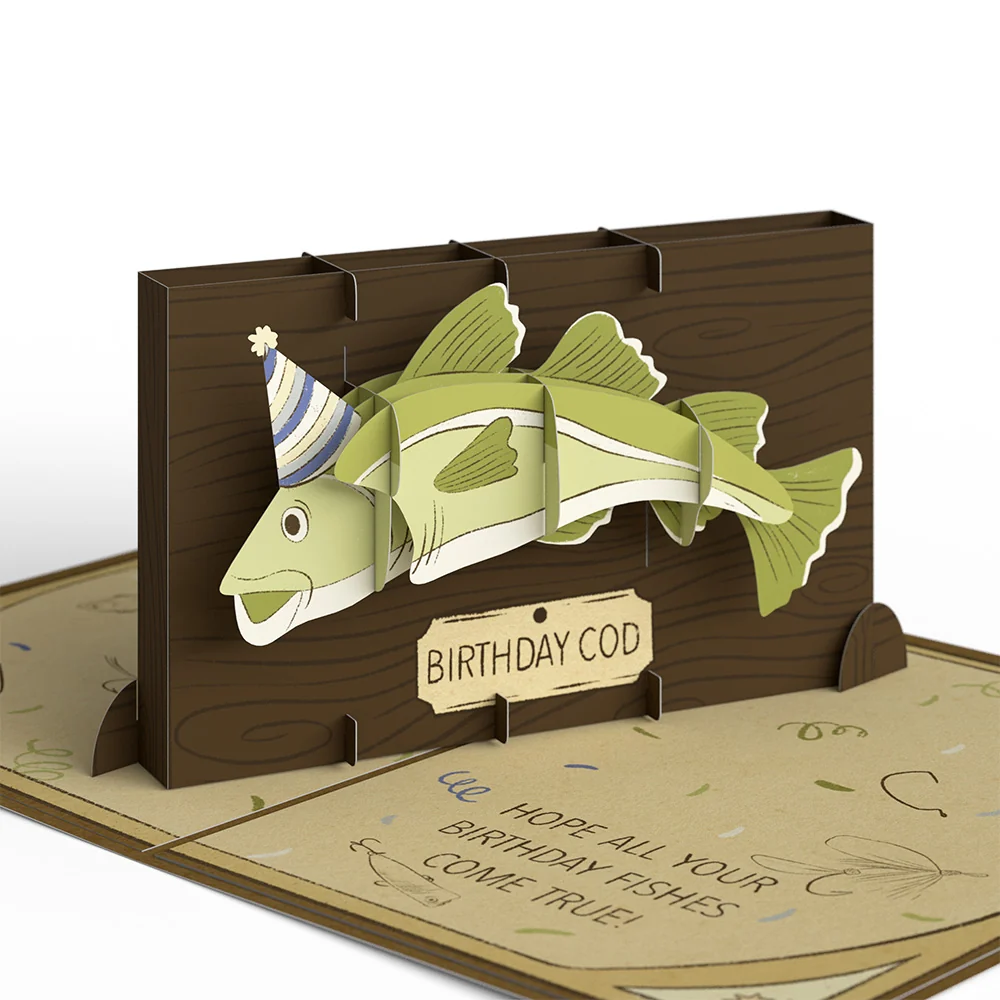 Lovepop Birthday Cod Pop-Up Card - Image 2