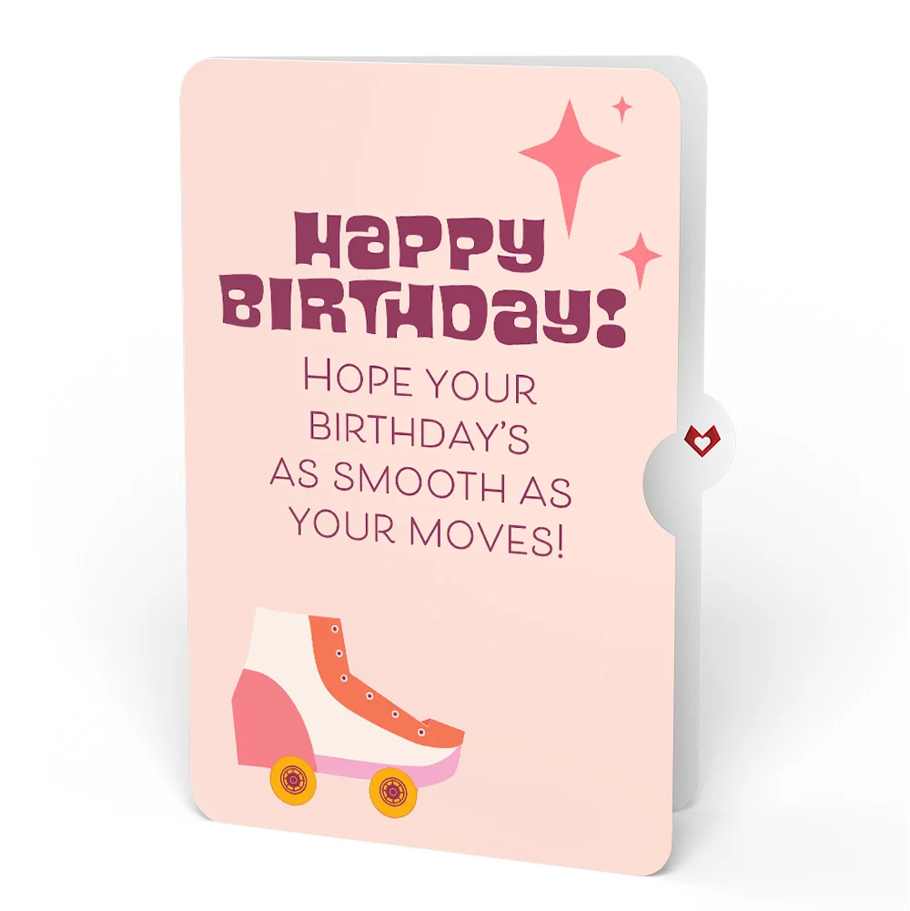 Lovepop Let the Good Times Roll Roller Skate Birthday Pop-Up Card and Sentiment Set - Image 4