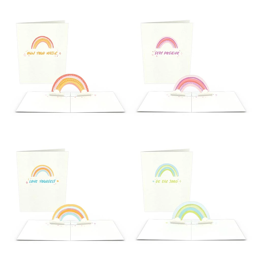 Lovepop Rainbow Notecards (Assorted 4-Pack)