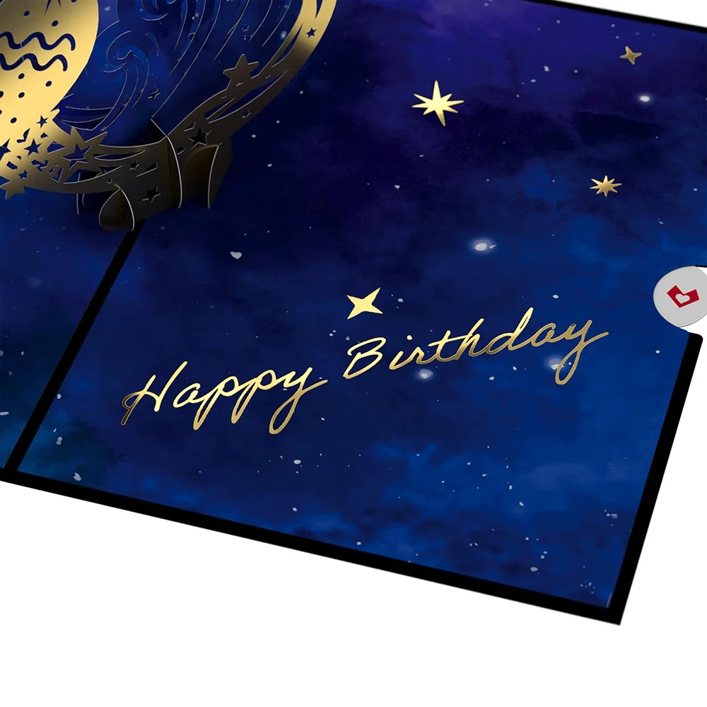 Lovepop Aquarius Zodiac Birthday Pop-Up Card - Image 6