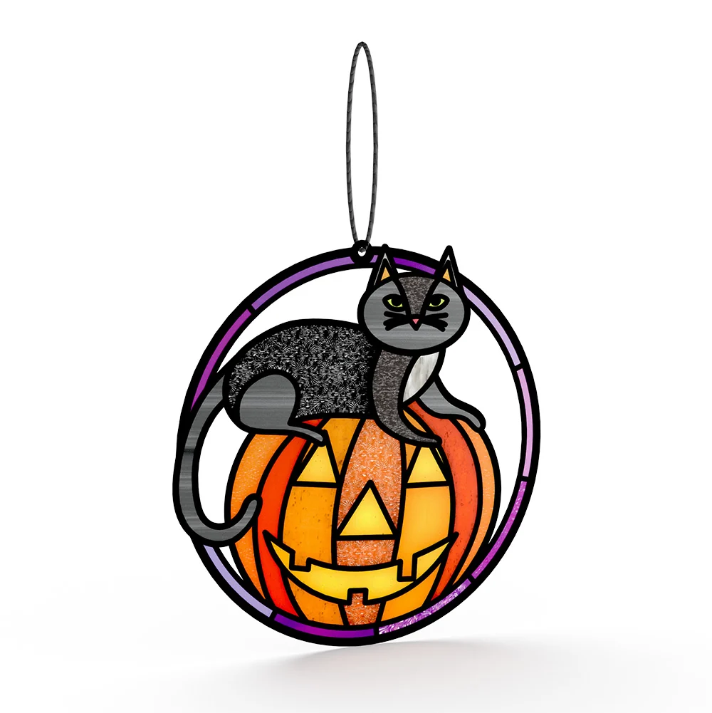 Lovepop Spooky Vibes Halloween Cat Suncatcher Card and Wedding Sentiment Set - Image 3