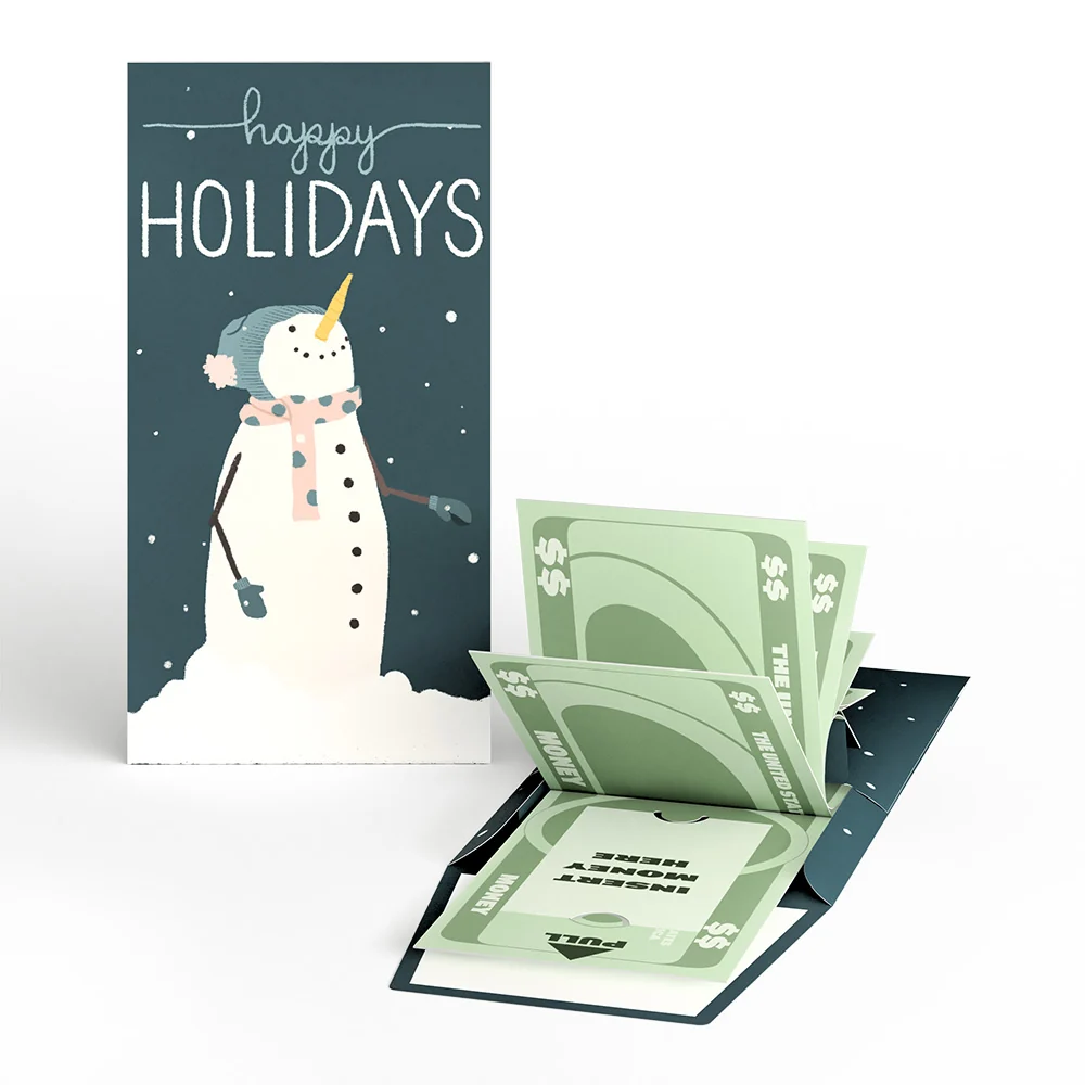 Lovepop Happy Holidays Snowman Money Holder