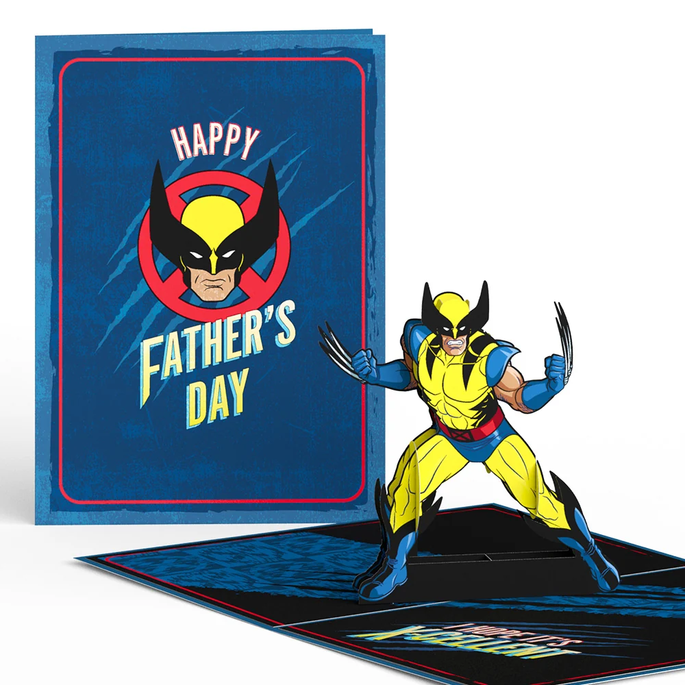 Lovepop Marvel X-Men Wolverine X-Cellent Father's Day Pop-Up Card Mask