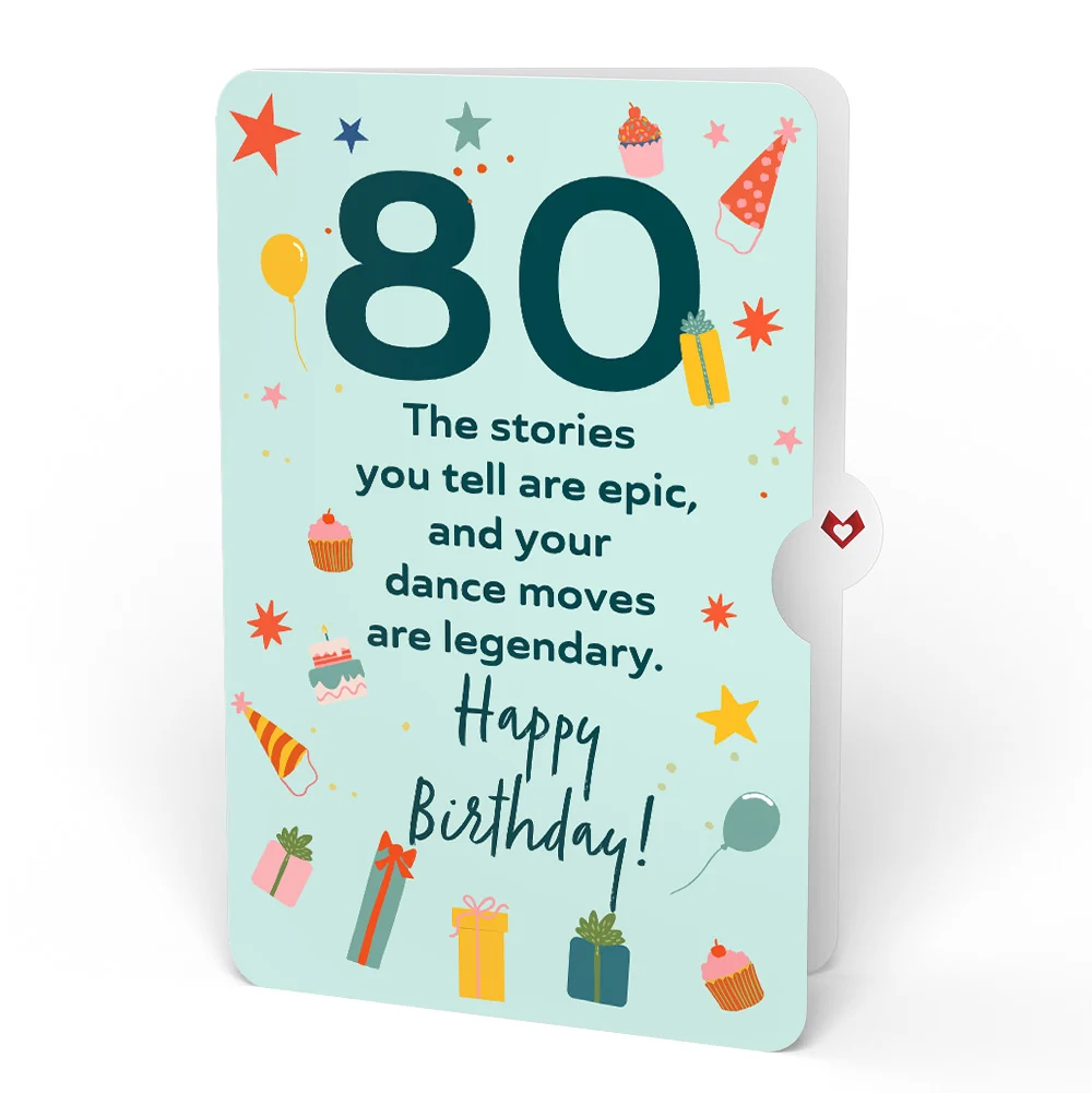 Lovepop Wishing You a Happy 80th Birthday Music and Lights Pop-Up Card and Sentiment Set - Image 4