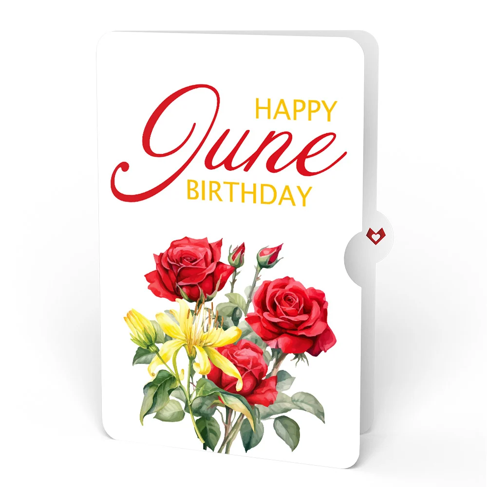 Lovepop Born to Bloom: June Birth Month Flowers Pop-Up Card and Rose Sentiment Set - Image 4