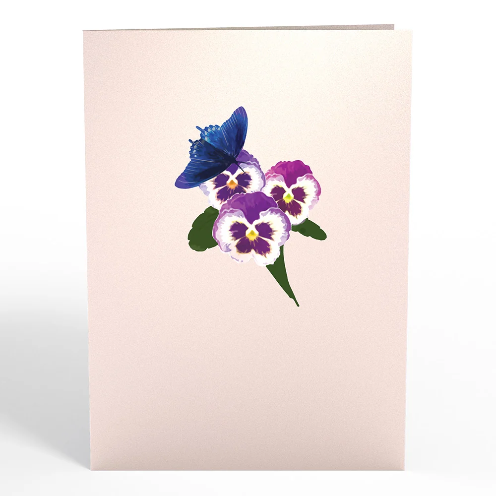 Lovepop Pansies Pop-Up Card - Image 4