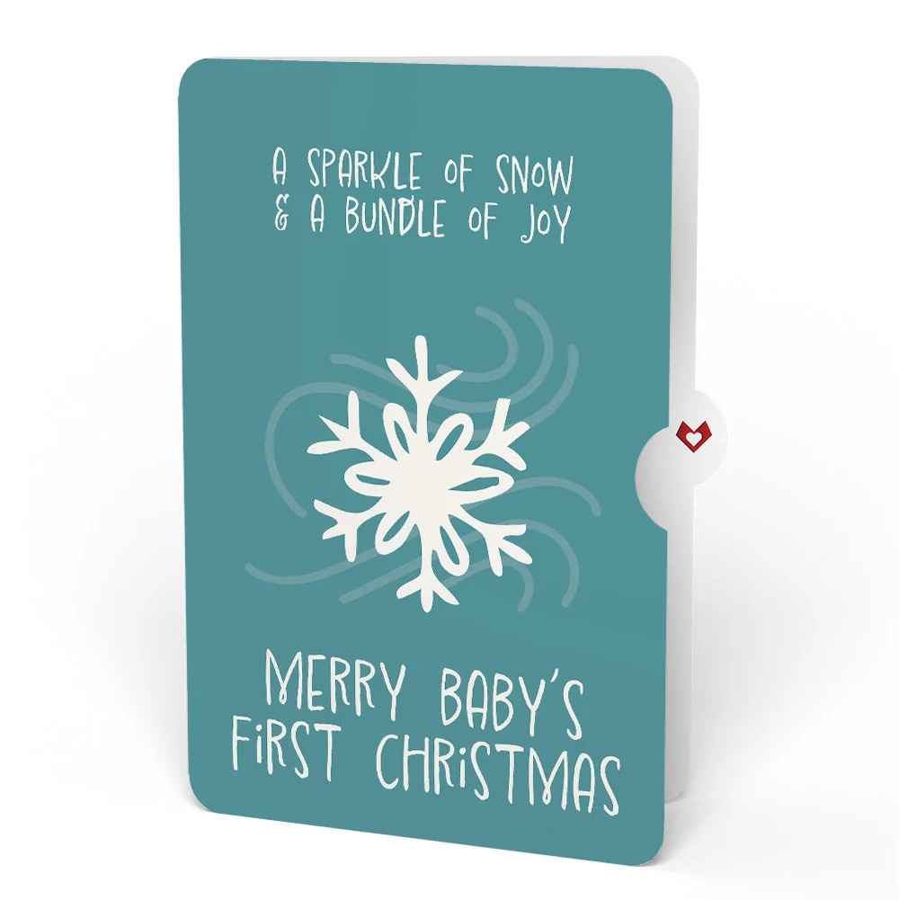 Lovepop Winter Borealis Scene Pop-Up Card and Sentiment Set for Baby - Image 4