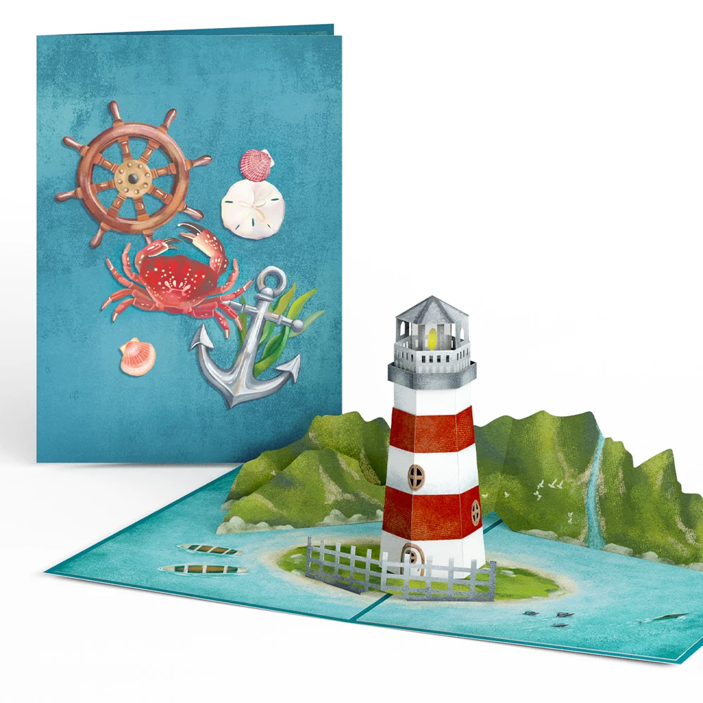 Lovepop Coastal Lighthouse Pop-Up Card