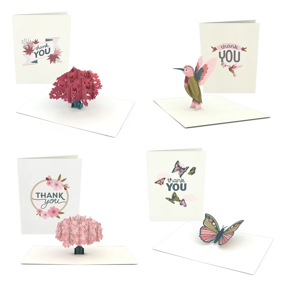 Lovepop Thank You Garden Notecards (Assorted 4-Pack)