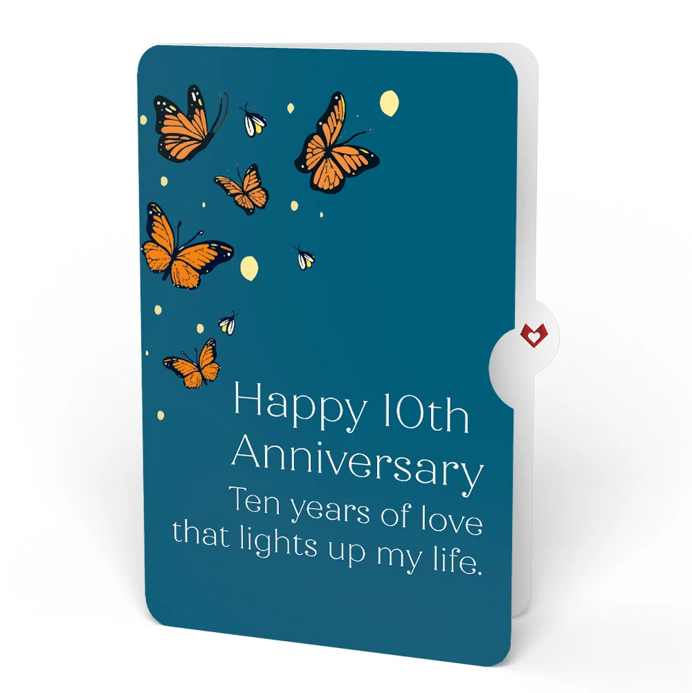 Lovepop Thinking of You Butterfly Jar 10th Anniversary Light-Up Pop-Up Card and Sentiment Set - Image 4
