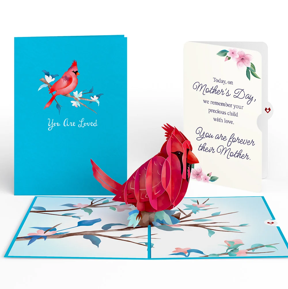 Lovepop Love Cardinal Mother's Day Pop-Up Card and You Are Forever Their Mom Sentiment Set