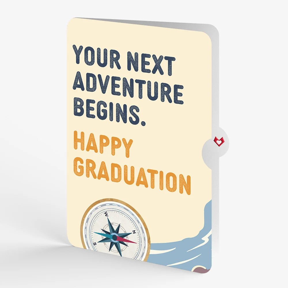Lovepop Classic Compass Graduations Pop-Up Card and Sentiment Set Cream - Image 4