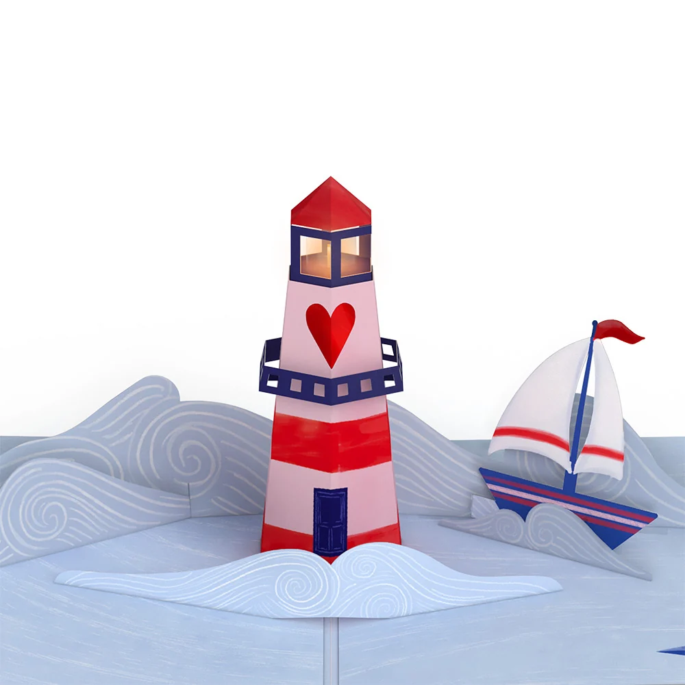 Lovepop Light of My Life Father's Day Light-Up Pop-Up Card and Sailing Boat Guiding Light Sentiment Set for Dad - Image 3